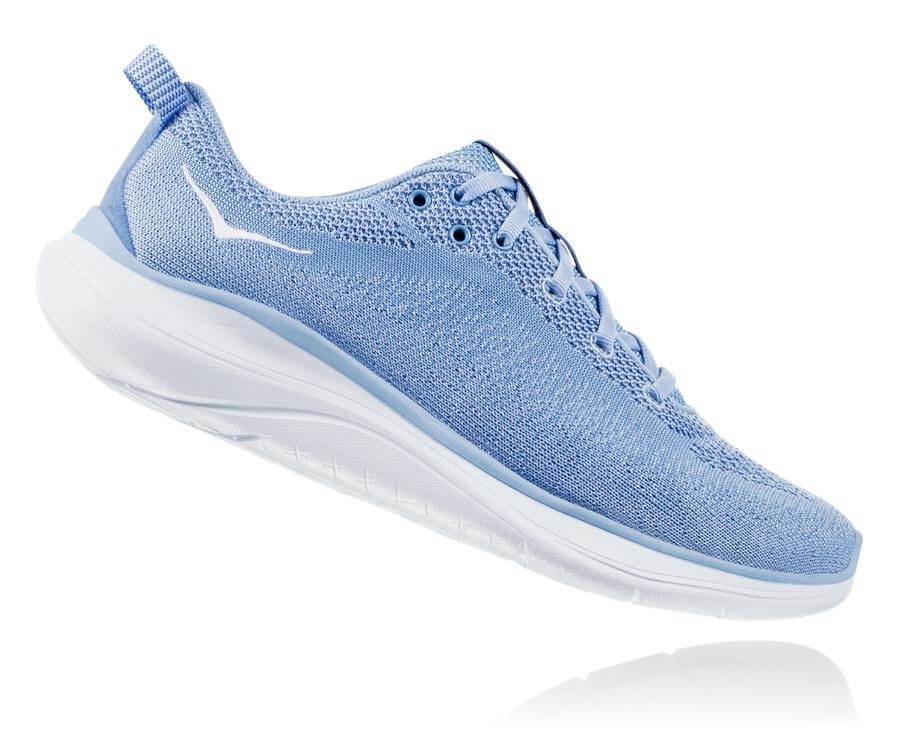 Hoka Australia One One Hupana Flow - Womens Running Shoes Blue/White - ZSGYM-5329